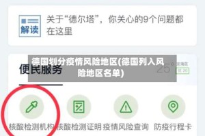 德国划分疫情风险地区(德国列入风险地区名单)