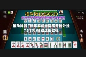 辅助神器“微乐麻将自建房开挂外挂”(作弊)辅助透视教程