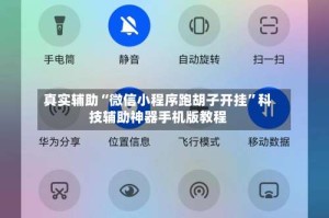 真实辅助“微信小程序跑胡子开挂”科技辅助神器手机版教程