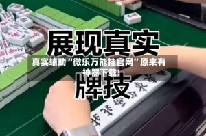 真实辅助“微乐万能挂官网”原来有神器下载!