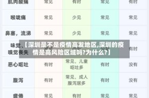 【深圳是不是疫情高发地区,深圳的疫情是高风险区域吗?为什么?】