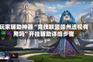 玩家辅助神器“竞技联盟德州透视有用吗”开挂辅助详细步骤