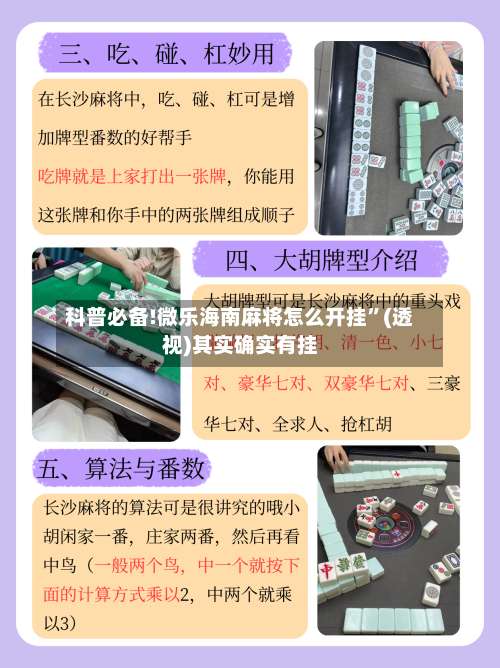 科普必备!微乐海南麻将怎么开挂	”(透视)其实确实有挂-第1张图片