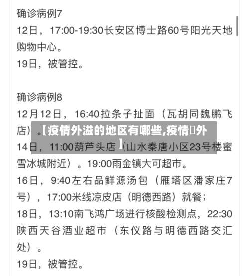 【疫情外溢的地区有哪些,疫情囯外】-第2张图片
