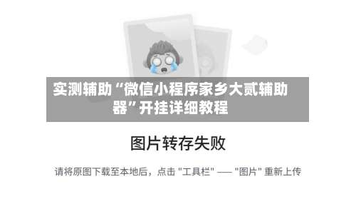实测辅助“微信小程序家乡大贰辅助器	”开挂详细教程-第2张图片