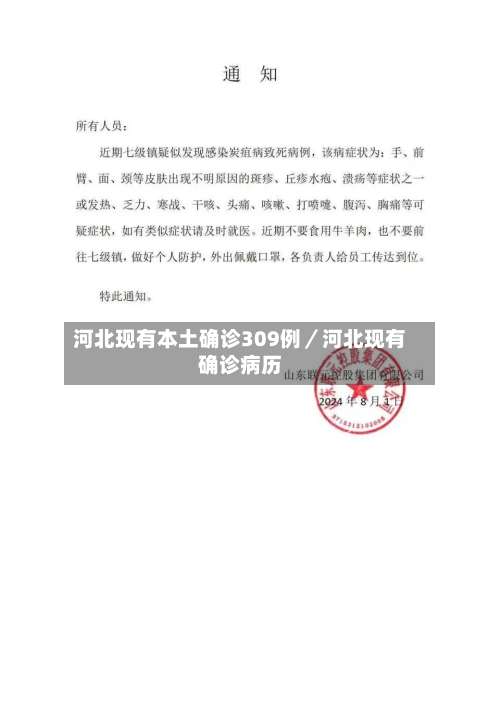 河北现有本土确诊309例／河北现有确诊病历-第3张图片
