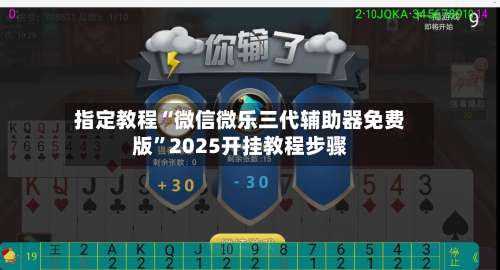指定教程“微信微乐三代辅助器免费版	”2025开挂教程步骤-第1张图片