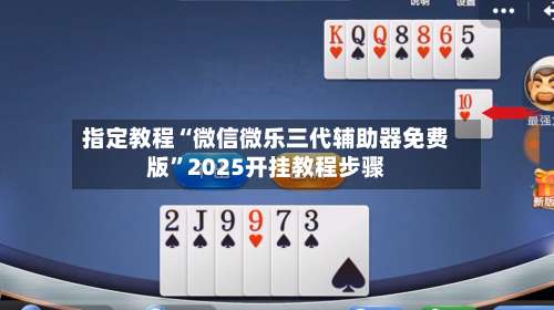 指定教程“微信微乐三代辅助器免费版”2025开挂教程步骤-第2张图片
