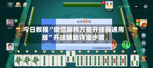 今日教程“微信麻将万能开挂器通用版”开挂辅助详细步骤-第3张图片