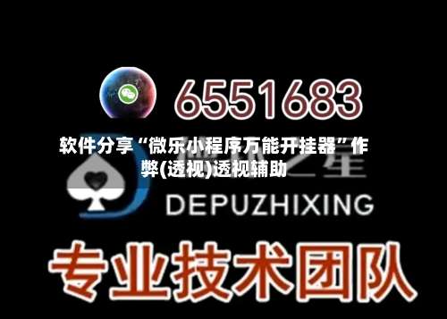 软件分享“微乐小程序万能开挂器”作弊(透视)透视辅助-第1张图片