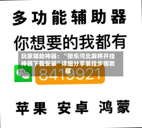 玩家辅助神器：“微乐河北麻将开挂神器下载安装”详细分享装挂步骤教程-第2张图片