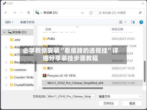 必学教你安装“看底牌的透视挂	”详细分享装挂步骤教程-第1张图片
