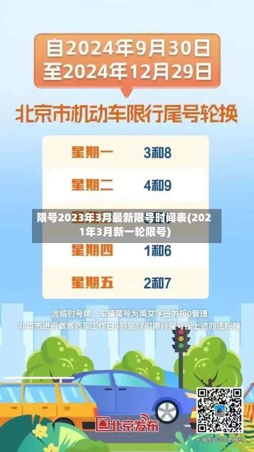 限号2023年3月最新限号时间表(2021年3月新一轮限号)-第1张图片