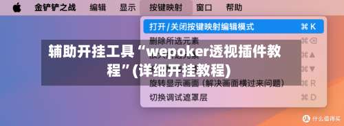 辅助开挂工具“wepoker透视插件教程	”(详细开挂教程)-第1张图片