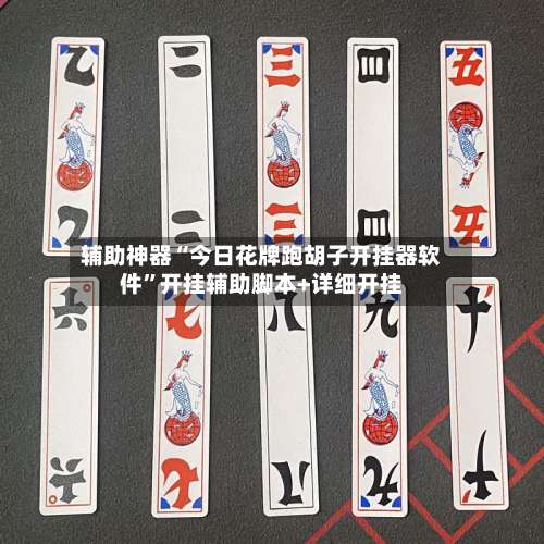 辅助神器“今日花牌跑胡子开挂器软件”开挂辅助脚本+详细开挂-第1张图片