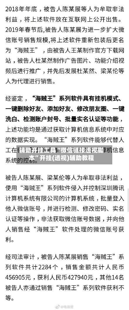 辅助开挂工具“微信链接透视脚本	”开挂(透视)辅助教程-第2张图片