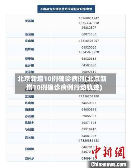 北京新增10例确诊病例(北京新增10例确诊病例行动轨迹)-第1张图片