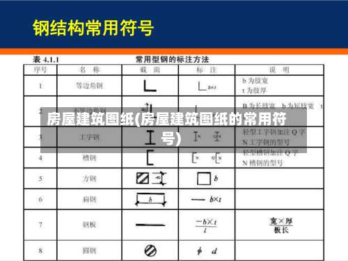 房屋建筑图纸(房屋建筑图纸的常用符号)-第2张图片
