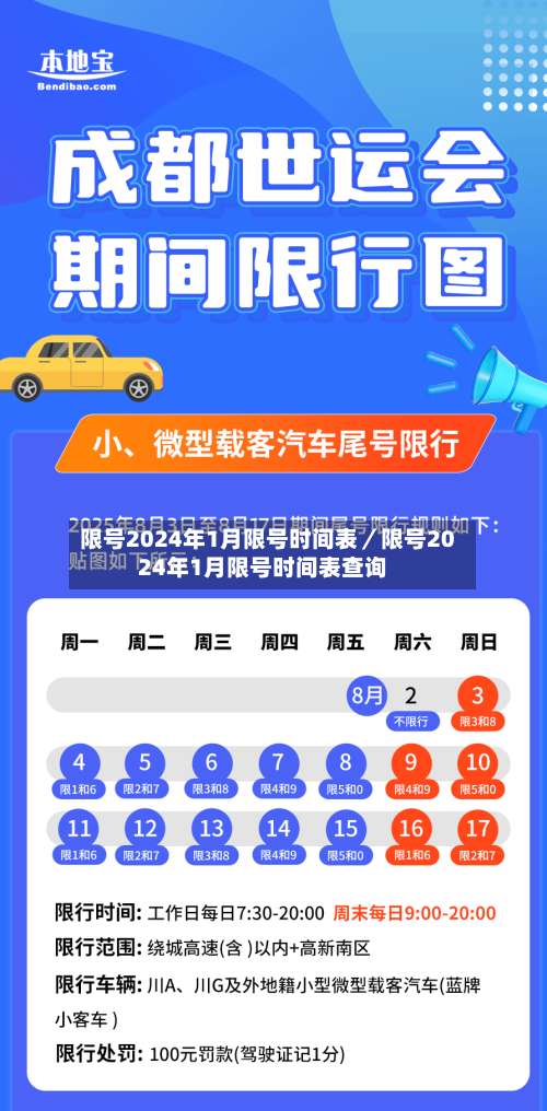 限号2024年1月限号时间表／限号2024年1月限号时间表查询-第2张图片