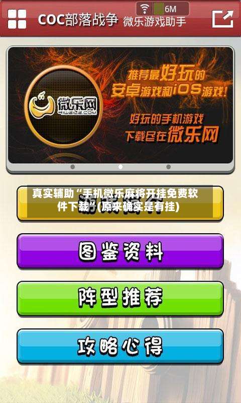 真实辅助“手机微乐麻将开挂免费软件下载”(原来确实是有挂)-第3张图片