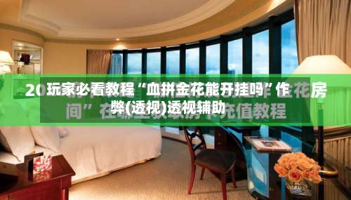 玩家必看教程“血拼金花能开挂吗”作弊(透视)透视辅助-第2张图片