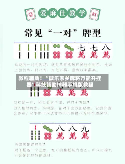 教程辅助！“微乐家乡麻将万能开挂器”科技辅助神器手机版教程-第3张图片