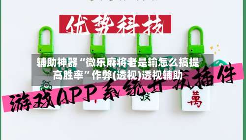 辅助神器“微乐麻将老是输怎么搞提高胜率”作弊(透视)透视辅助-第2张图片