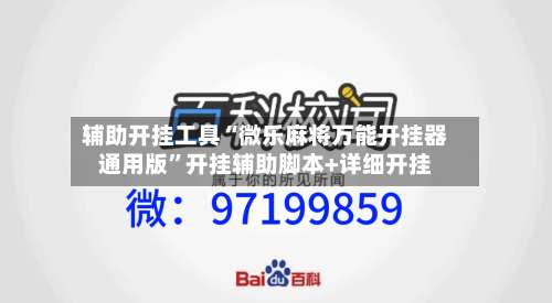 辅助开挂工具“微乐麻将万能开挂器通用版	”开挂辅助脚本+详细开挂-第2张图片