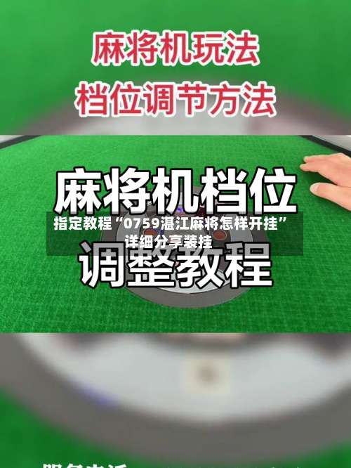 指定教程“0759湛江麻将怎样开挂	”详细分享装挂-第1张图片