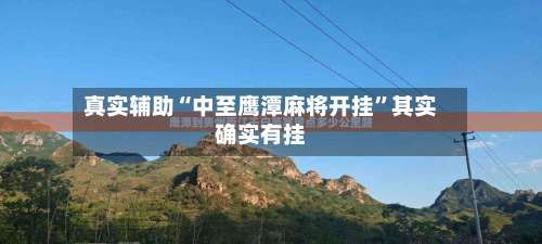 真实辅助“中至鹰潭麻将开挂	”其实确实有挂-第1张图片