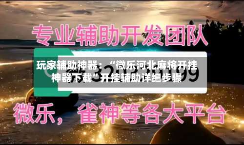 玩家辅助神器：“微乐河北麻将开挂神器下载”开挂辅助详细步骤-第1张图片