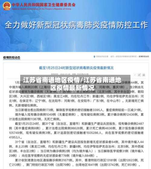 江苏省南通地区疫情/江苏省南通地区疫情最新情况-第1张图片