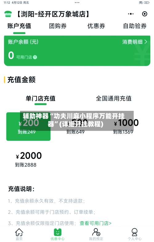 辅助神器“功夫川麻小程序万能开挂器	”(详细开挂教程)-第1张图片