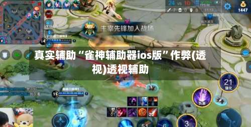 真实辅助“雀神辅助器ios版	”作弊(透视)透视辅助-第1张图片