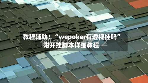 教程辅助！“wepoker有透视挂吗”附开挂脚本详细教程-第3张图片