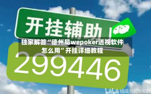 独家解答“德州局wepoker透视软件怎么用”开挂详细教程-第3张图片