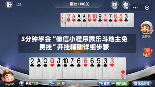 3分钟学会“微信小程序微乐斗地主免费挂”开挂辅助详细步骤-第2张图片