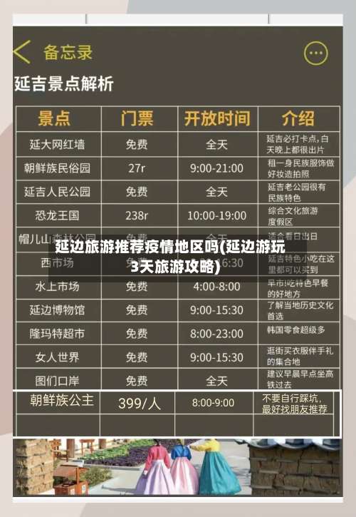 延边旅游推荐疫情地区吗(延边游玩3天旅游攻略)-第1张图片