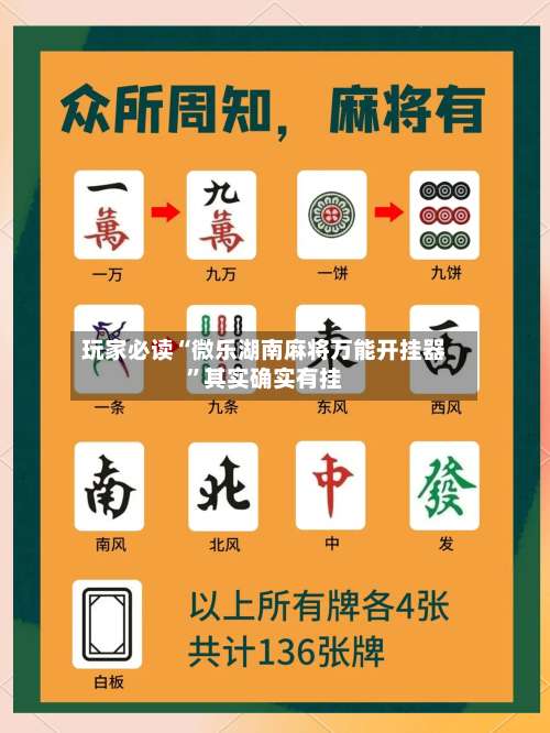 玩家必读“微乐湖南麻将万能开挂器”其实确实有挂-第2张图片