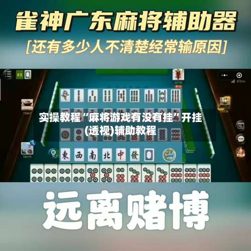 实操教程“麻将游戏有没有挂”开挂(透视)辅助教程-第3张图片