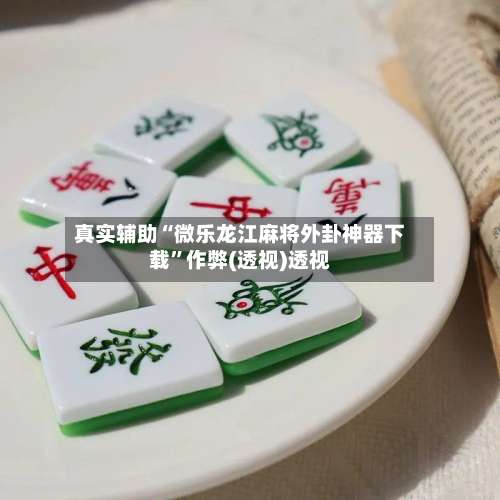 真实辅助“微乐龙江麻将外卦神器下载”作弊(透视)透视-第1张图片