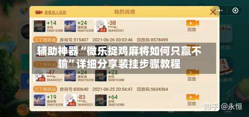 辅助神器“微乐捉鸡麻将如何只赢不输”详细分享装挂步骤教程-第1张图片