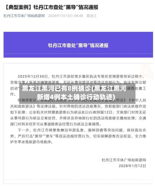 黑龙江黑河已有8例确诊(黑龙江黑河新增4例本土确诊行动轨迹)-第3张图片