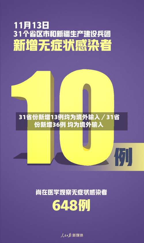 31省份新增13例均为境外输入／31省份新增36例 均为境外输入-第2张图片
