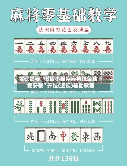 重磅揭秘“微信小程序麻将挂免费下载安装”开挂(透视)辅助教程-第1张图片