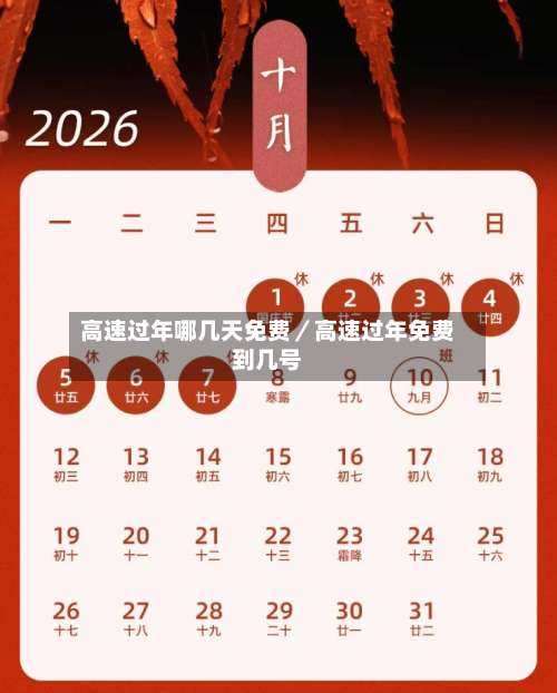 高速过年哪几天免费／高速过年免费到几号-第3张图片