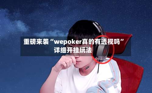 重磅来袭“wepoker真的有透视吗	”详细开挂玩法-第1张图片