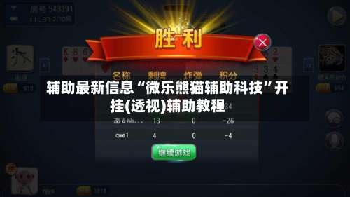 辅助最新信息“微乐熊猫辅助科技”开挂(透视)辅助教程-第3张图片