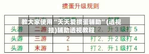 教大家使用“天天爱掼蛋辅助”(透视挂)辅助透视教程-第2张图片