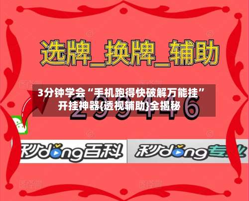3分钟学会“手机跑得快破解万能挂”开挂神器{透视辅助}全揭秘-第2张图片